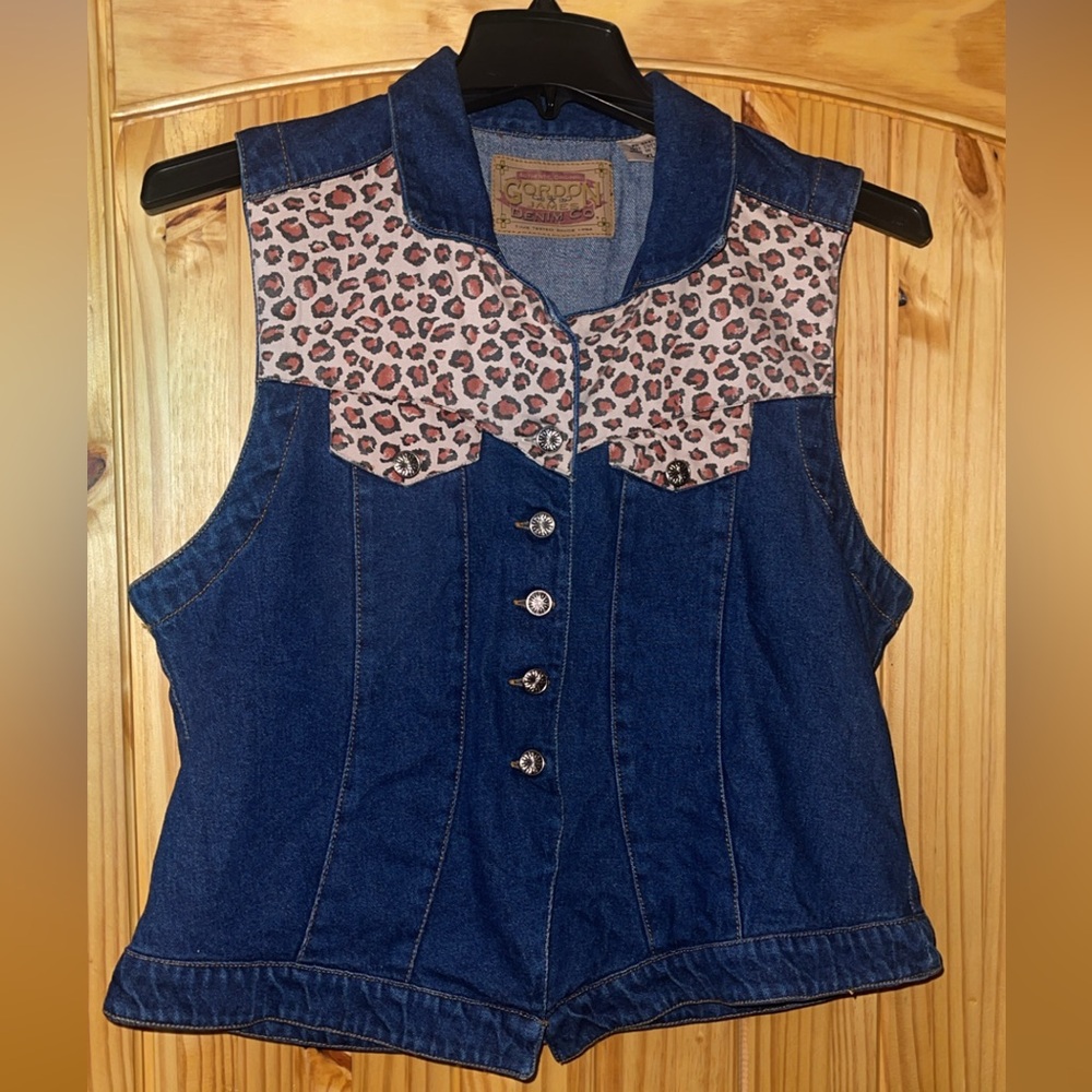 Vintage Gordon James Denim Co. Vest
